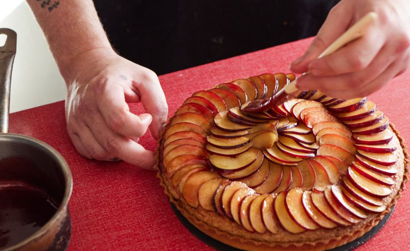 Tarte tatin at OAK in Bath